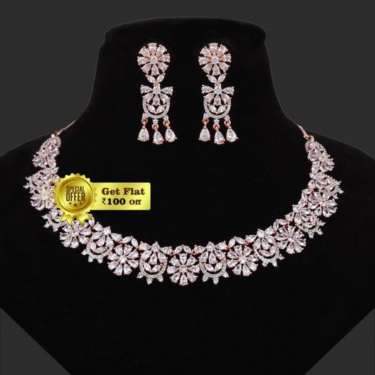 Beautiful & Pretty Flower Necklace Set