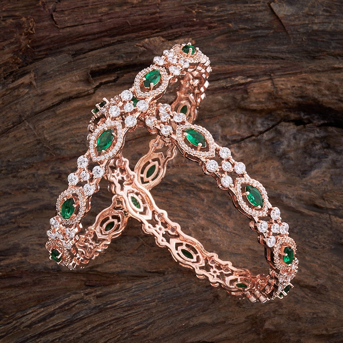 Royal Trinket Rose Gold-Plated Bangle