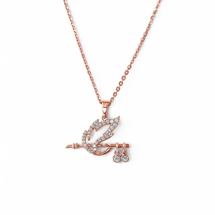 Beautiful Rose Gold Lord Spirit Pendant with Chain