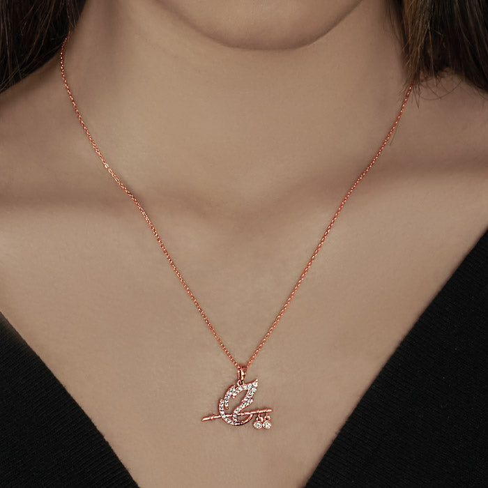 Beautiful Rose Gold Lord Spirit Pendant with Chain