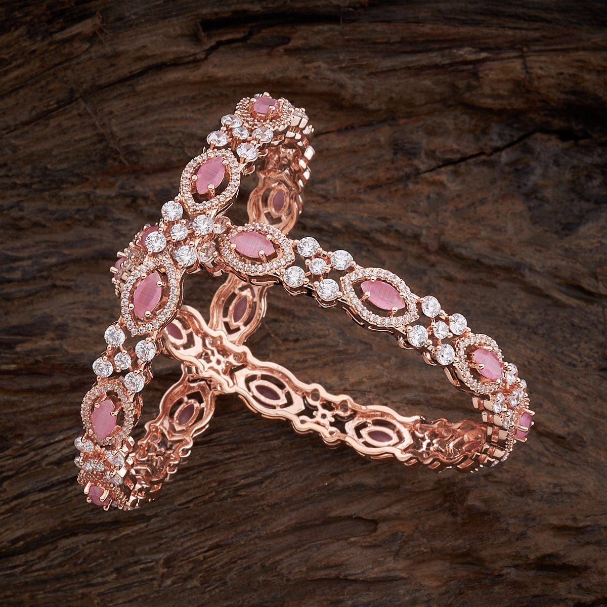 Royal Trinket Rose Gold-Plated Bangle