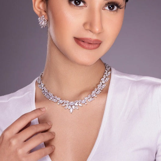 Luxury Sparkle Designer Necklace Set