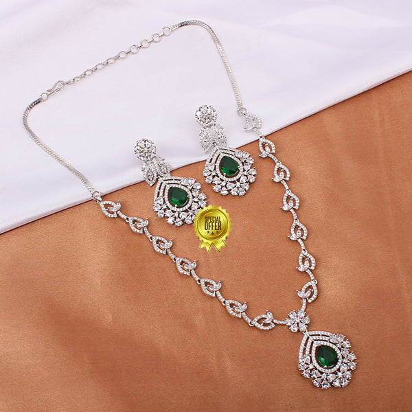 Royal Evan Green Designer Necklace Set