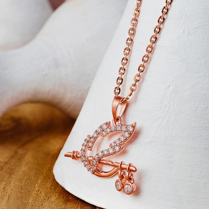 Beautiful Rose Gold Lord Spirit Pendant with Chain