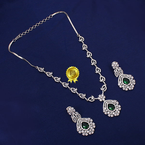 Royal Evan Green Designer Necklace Set