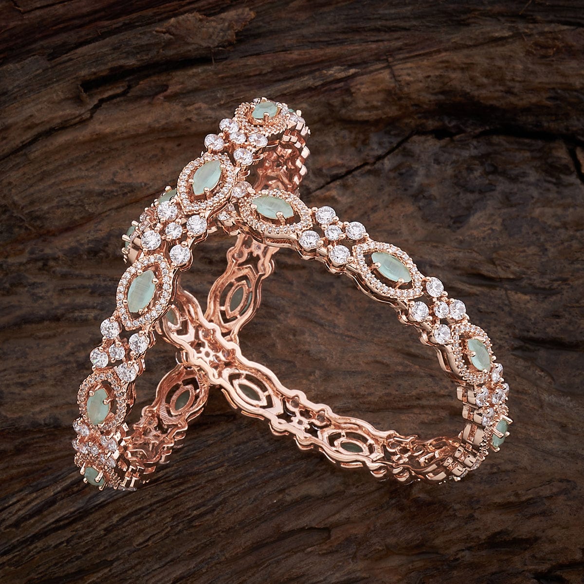 Royal Trinket Rose Gold-Plated Bangle