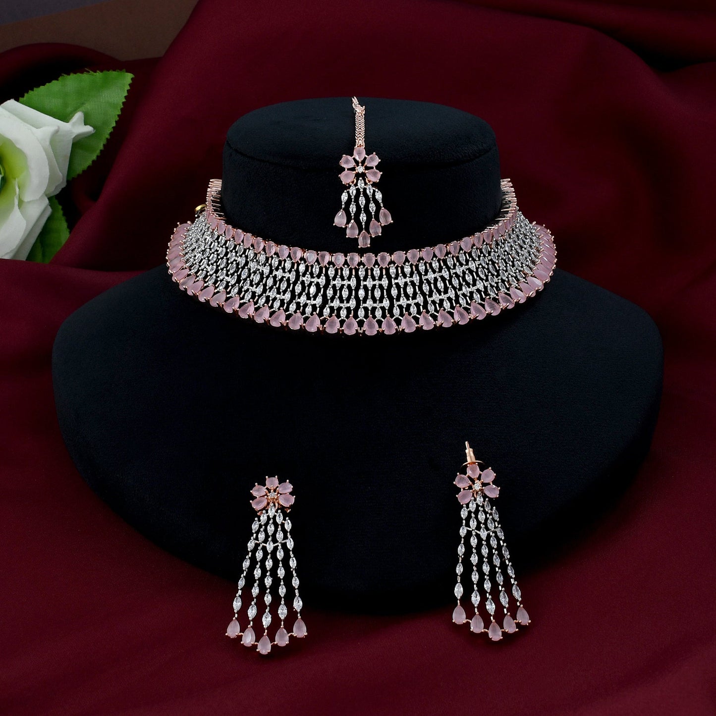 Royal & Fashionable Crown Designer Choker Set