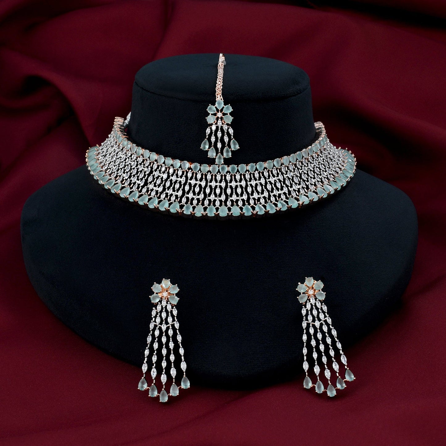 Royal & Fashionable Crown Designer Choker Set