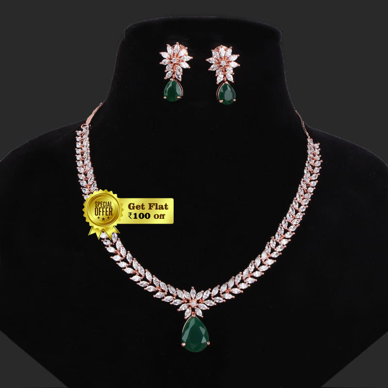 Royal & Fashionable Designer Lily Necklace Set