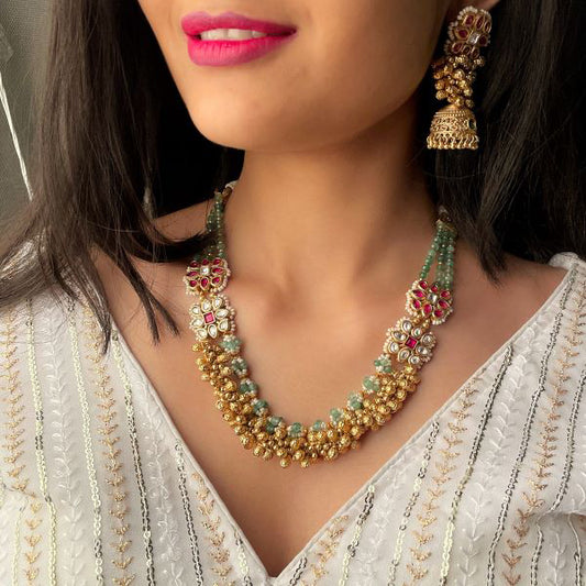 Luxury & Beautiful Vihan Antique Necklace Set