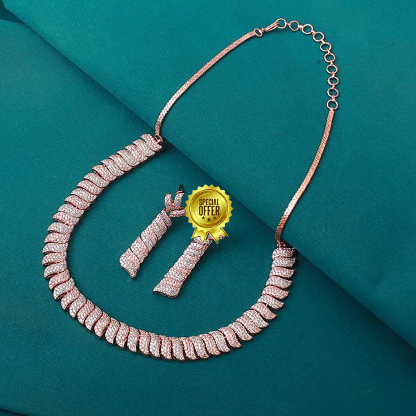 Luxury & Fashionable Sunset Designer Necklace Set