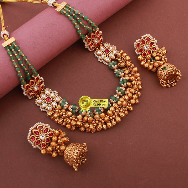 Luxury & Beautiful Vihan Antique Necklace Set