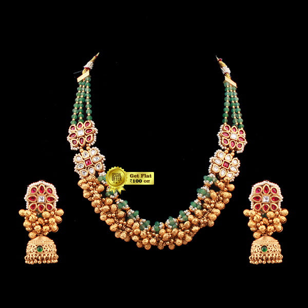 Luxury & Beautiful Vihan Antique Necklace Set