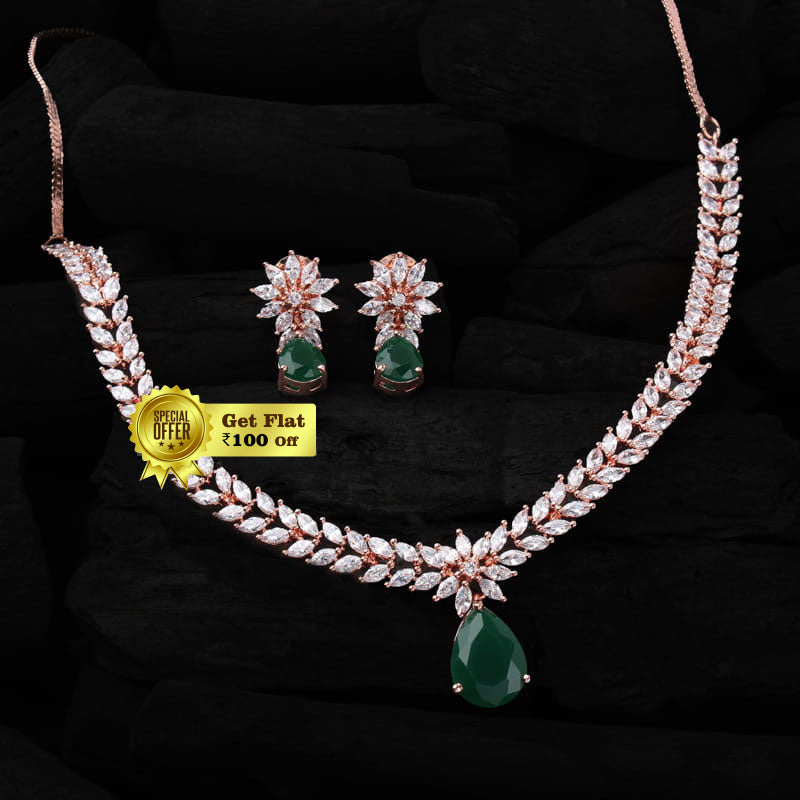 Royal & Fashionable Designer Lily Necklace Set