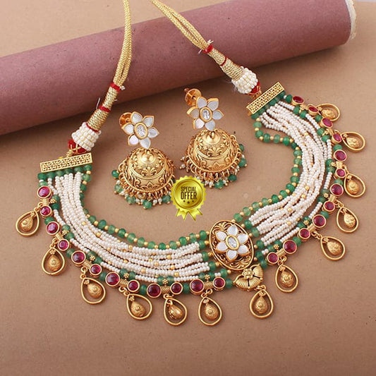 Luxury & Beautiful Jasmine Antique Necklace Set