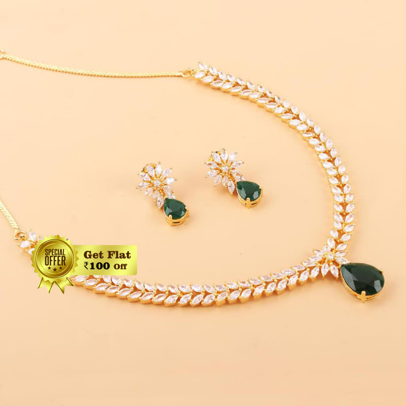 Royal & Fashionable Designer Lily Necklace Set