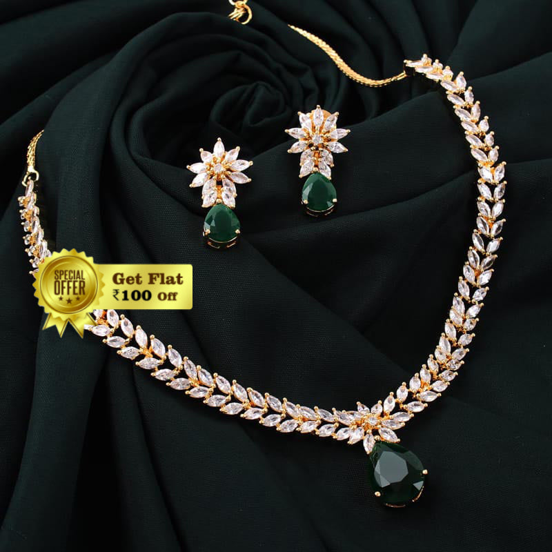 Royal & Fashionable Designer Lily Necklace Set